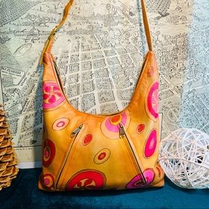 Anuschka Medium BOHO Bag Hand Painted Leather